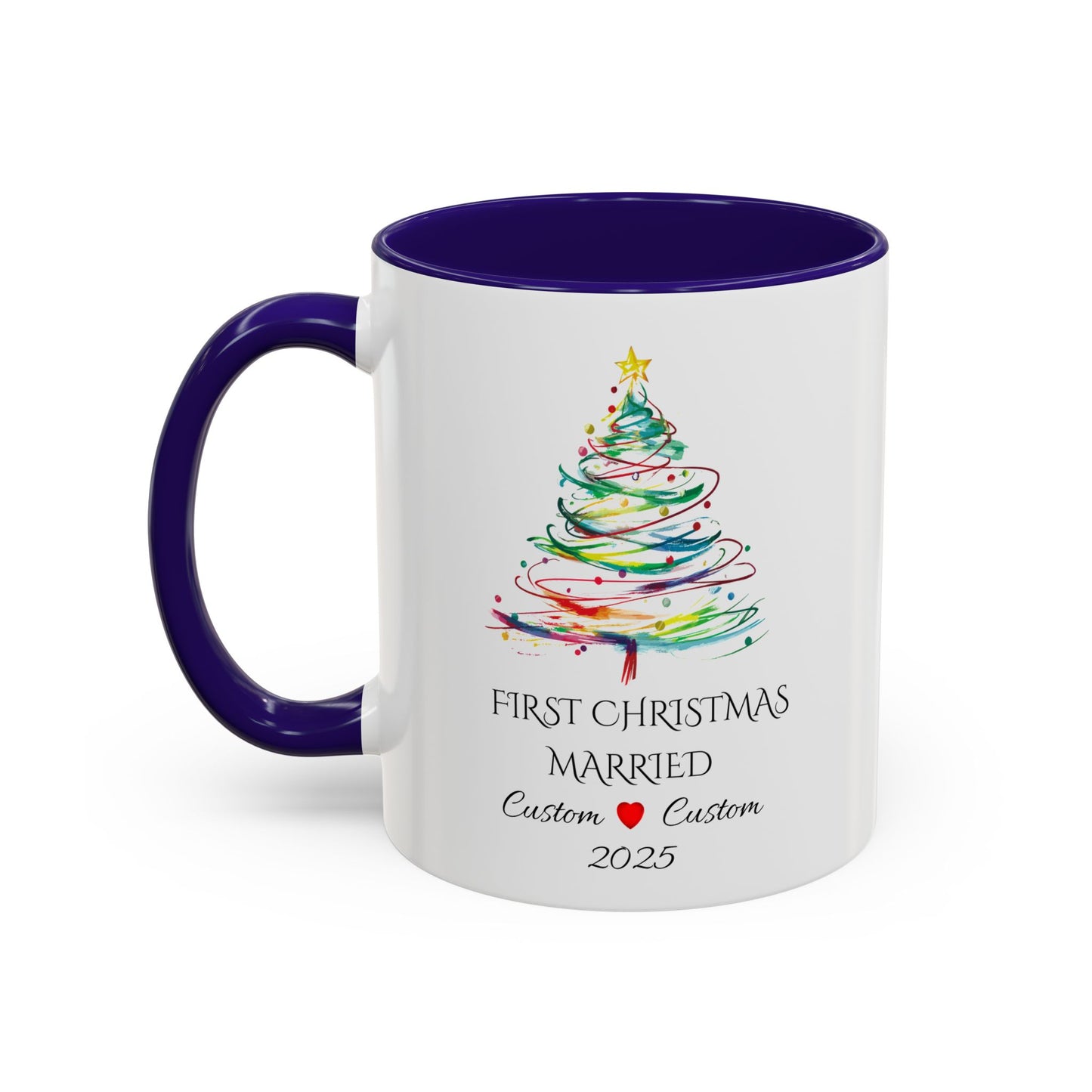 First Year Married Mug, Mr and Mrs Mug, Couple Mug, First Christmas Married, Just Married Gift, Newlywed Gift Ideas