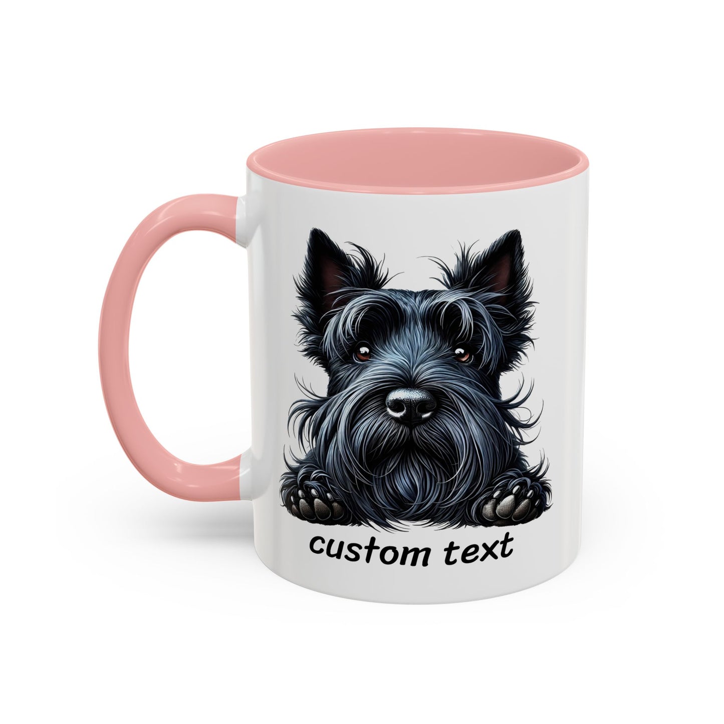 Funny Dog Lover Scottish Terrier Accent Mug - "Dog is Friendly, I am Not"