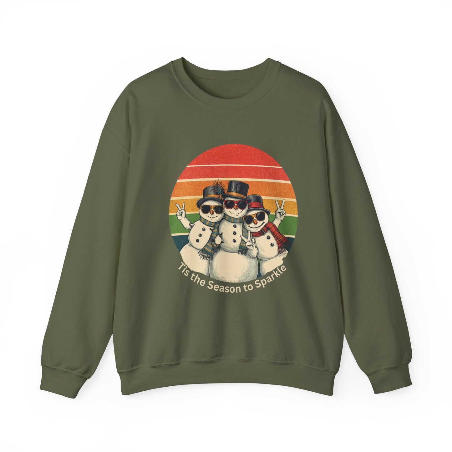 Festive Retro Snowman Sweatshirt, Snowman Apparel, Funny Snowman, Cute Snowman Shirt, Let It Snow, Snowman Lover Gift