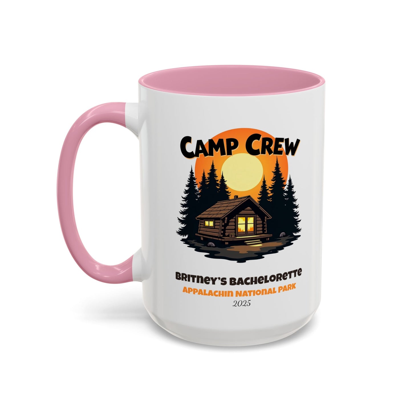 Camp Crew Accent Coffee Mug, Hen Party Favors, Camp Bachelorette, Bachelorette Cup, Girls Trip Gifts, Bride Tribe