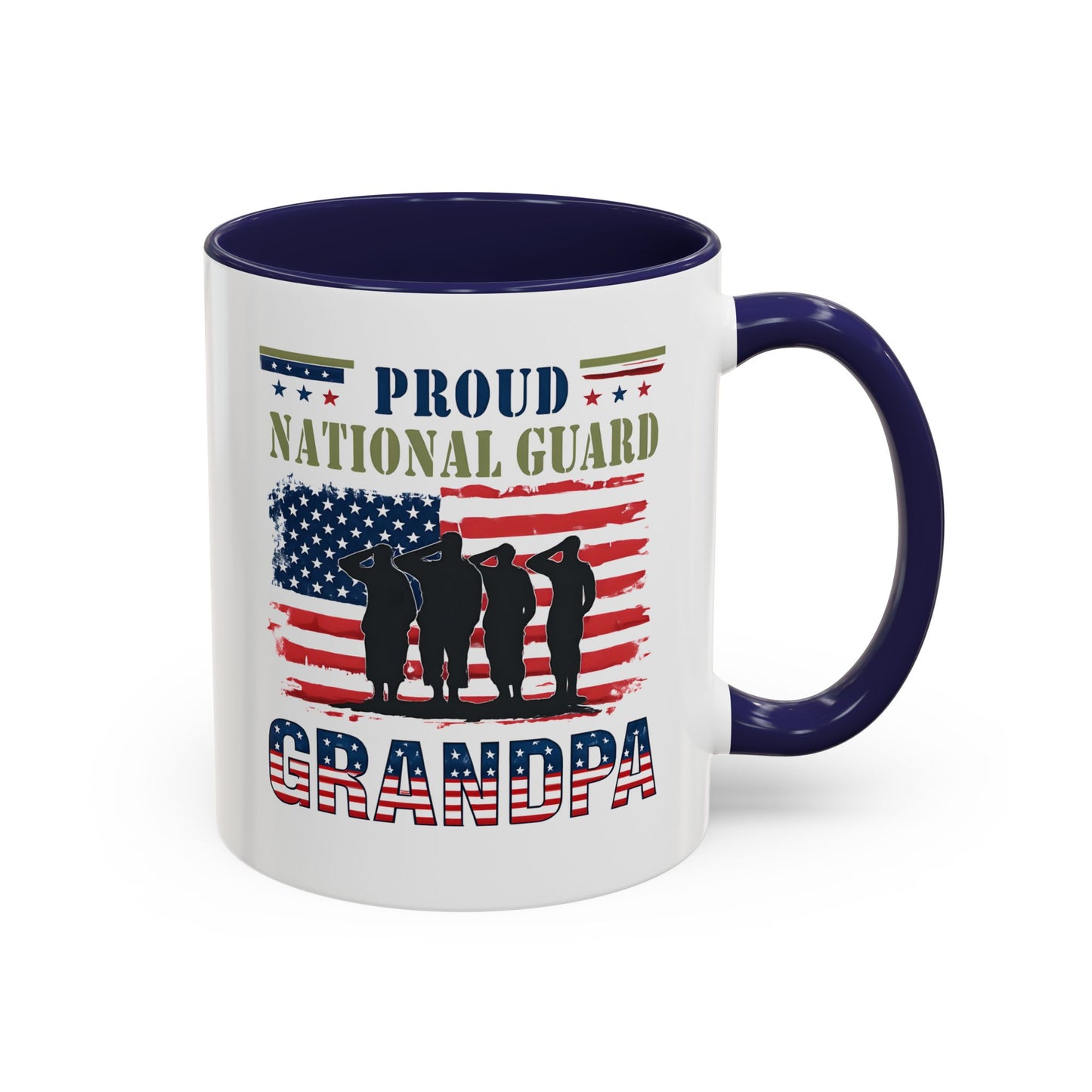 Proud National Guard Grandpa Coffee Mug, Army National Guard, Veteran Appreciation, Gift for Heroes, Military Family Gift