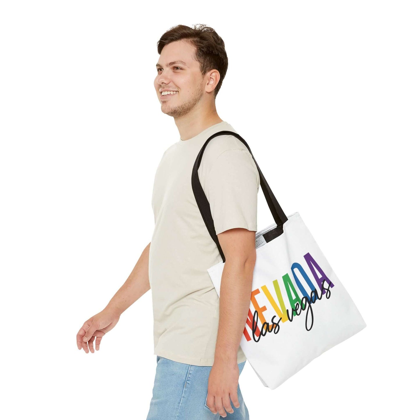 Pride Las Vegas Nevada Tote, Pride Month Tote, Bisexual Pride Bag, LGBT Tote, Transgender Gift, Lesbian Tote, Equal Rights Bag