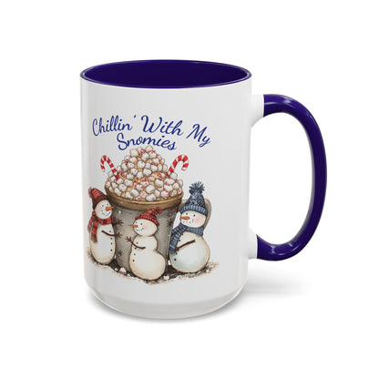 Snowman Holiday Mug - Festive Hot Cocoa Cup, Gift for Winter Lovers, Cozy Drinkware for Christmas, Cute Ceramic Coffee Mug