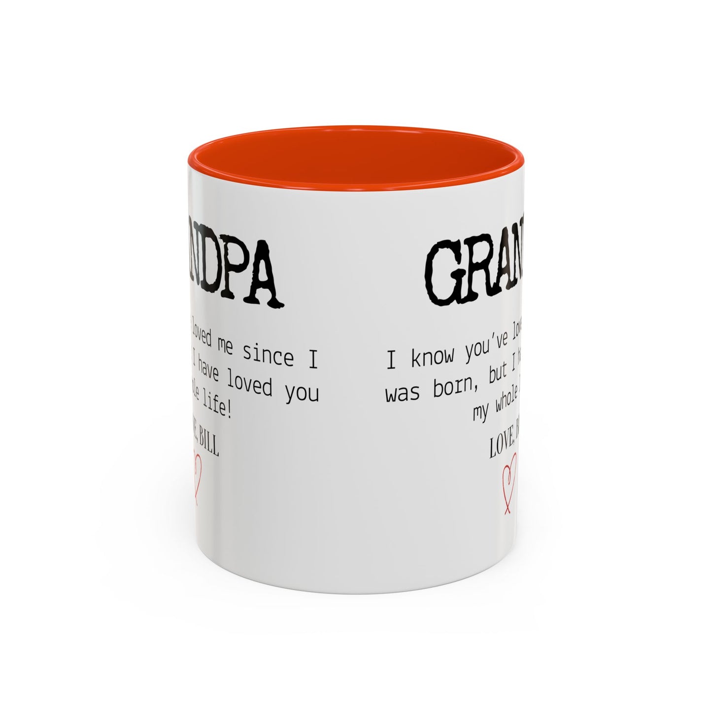 Personalized Grandpa Mug, Gift from Grandchild, Custom Message Coffee Cup, Grandpa Birthday Gift, Father’s Day Mug, Sentimental Gift for Grandpa