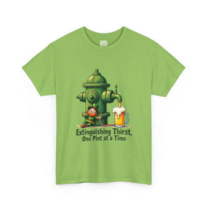 Funny Extinguishing Thirst Unisex Heavy Cotton Tee - Perfect for Pub Lovers, Beer Enthusiasts, Party Goers, Gift, Unisex