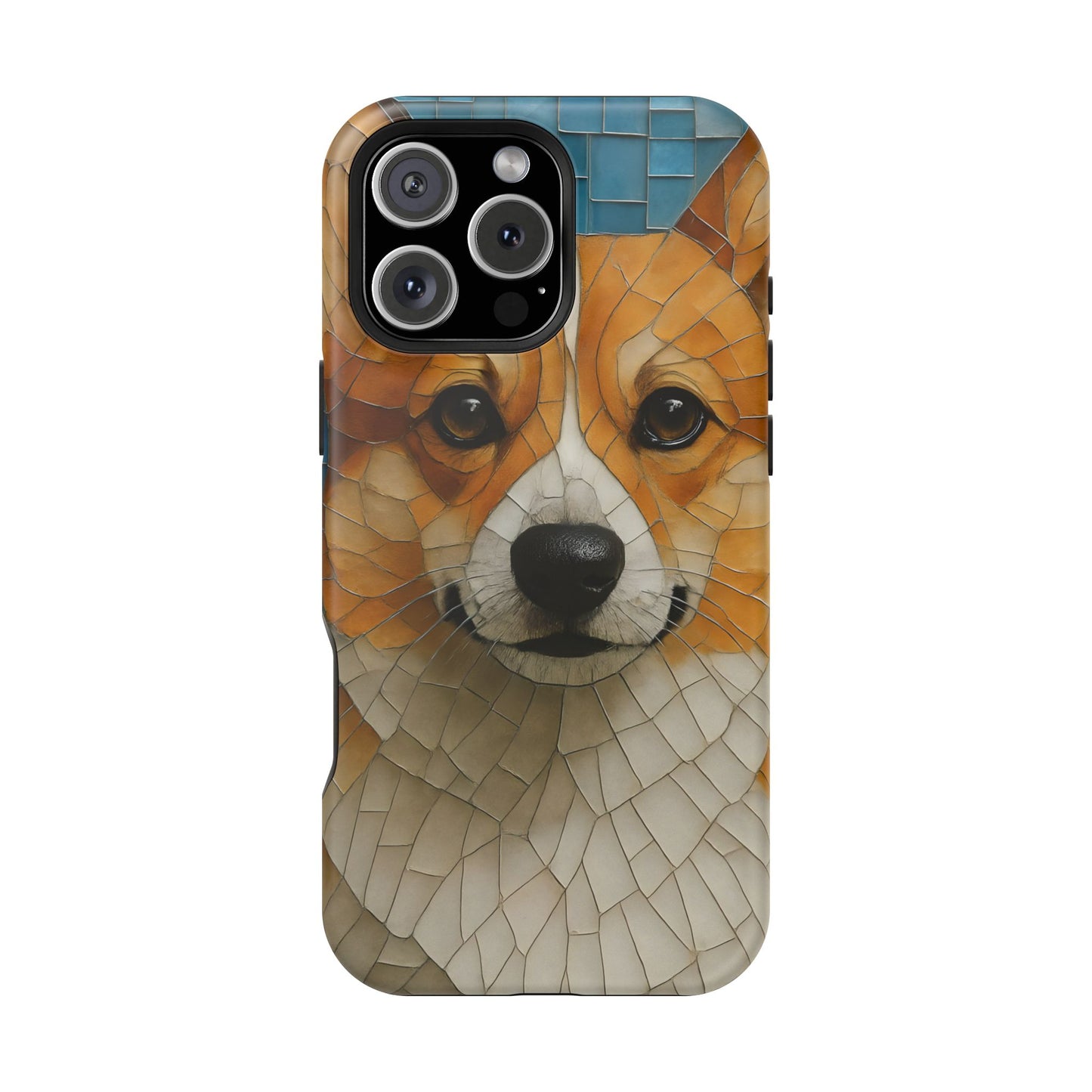 Corgi Mosaic Magnetic Tough Phone Case, Corgi Phone Case, Pembroke Welsh Corgi, Dog iPhone Case, Pet Phone Case