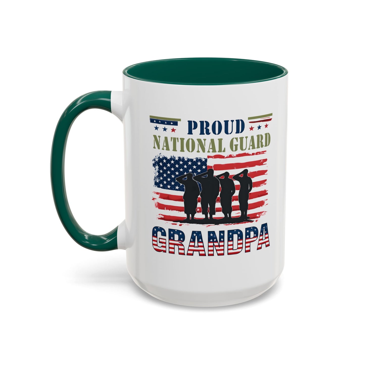National Guard, Proud Grandpa Coffee Mug, Veteran Appreciation, Gift for Heroes, Military Family Gift