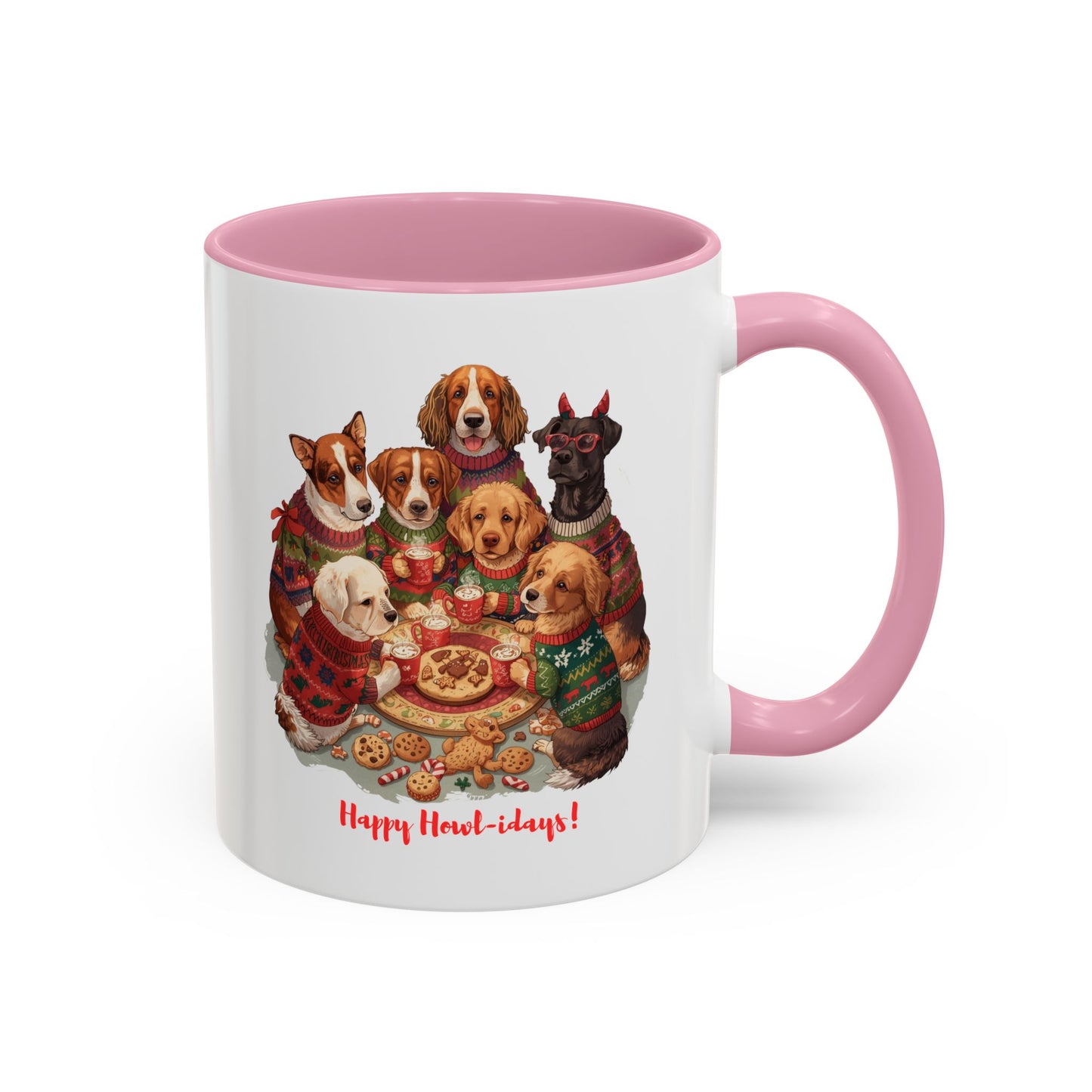 Dog Christmas Mug, Colorful Pet Lover Holiday Mug, Custom Dog Mug, Funny Christmas Dog, Christmas Squad, Merry Christmas Gift
