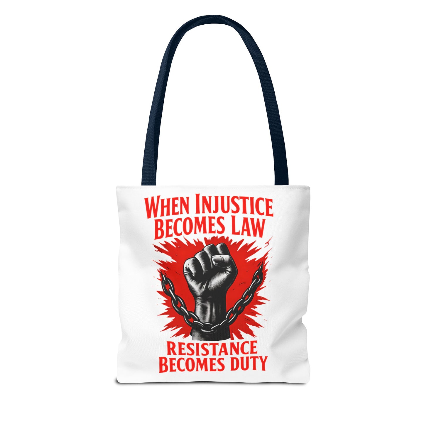 Resistance Duty Tote Bag, Political Protest Tote, Graphic Tote Bag, Subtle Anti Trump, Trendy Tote Bag, Injustice Law