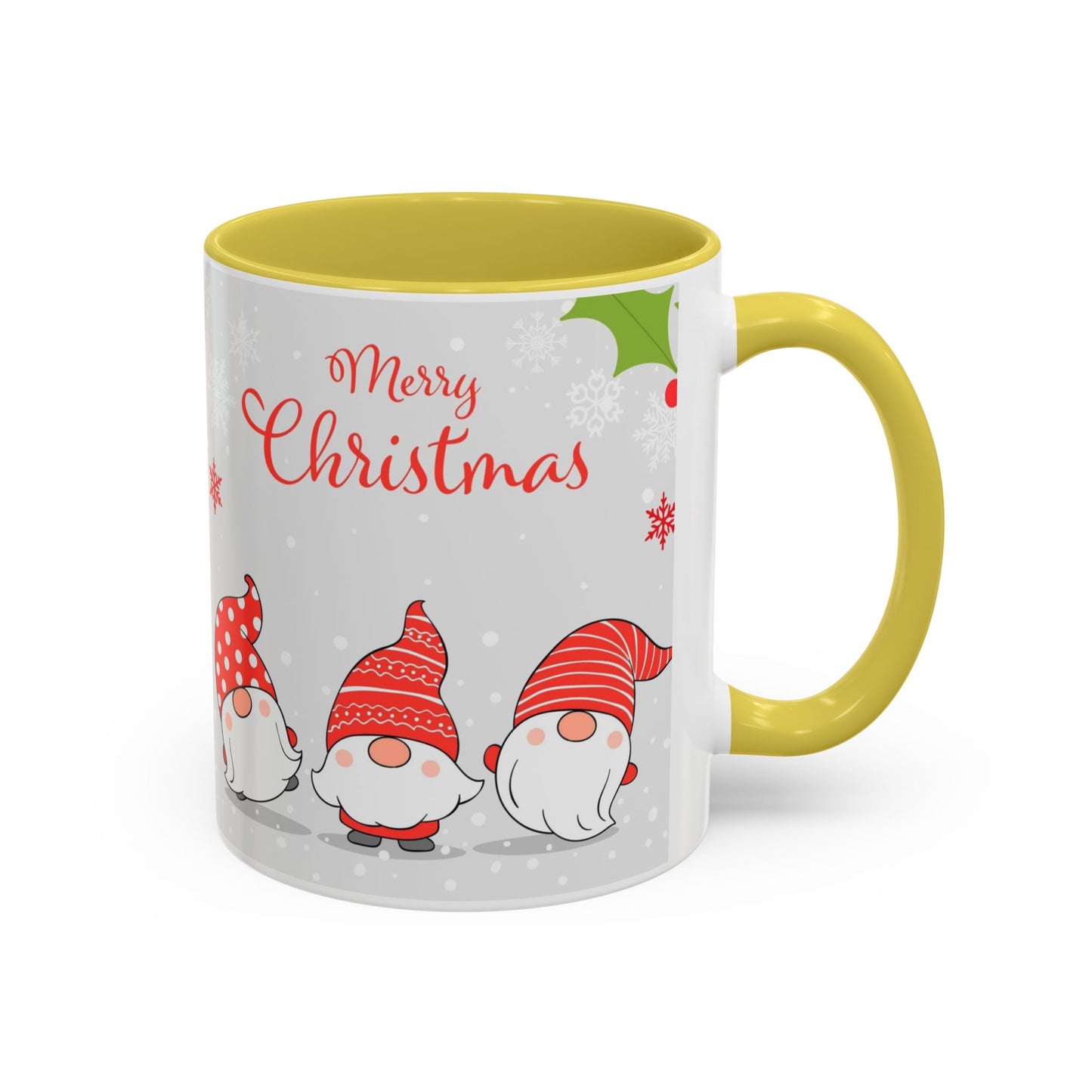 Dancing Merry Christmas Gnome Mug, Cute Holiday Coffee Cup, Festive Winter Gift for Gnome Lovers, Christmas Morning Hot Cocoa Cup, Holiday Drinkware