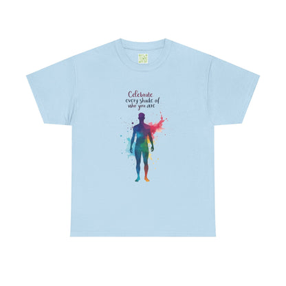 Enneagram Four Celebrate Every Shade Personality Tee, Celebrate Every Shade, Unisex Heavy Cotton, Self Growth, Individualist Tee