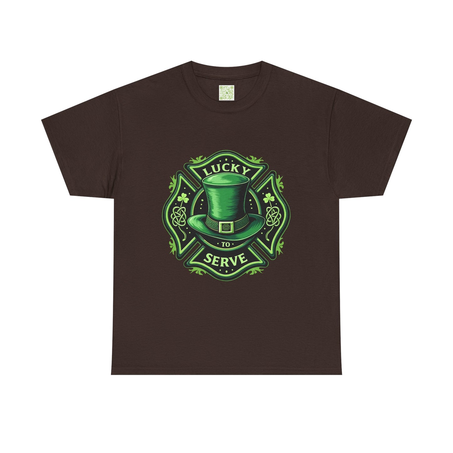 Firefighting Lucky to Serve Tee, Firefighter Gift, Shamrock Tee, St Patrick's Firefighter Day Tee, Fireman Shirt, Firemen Gift