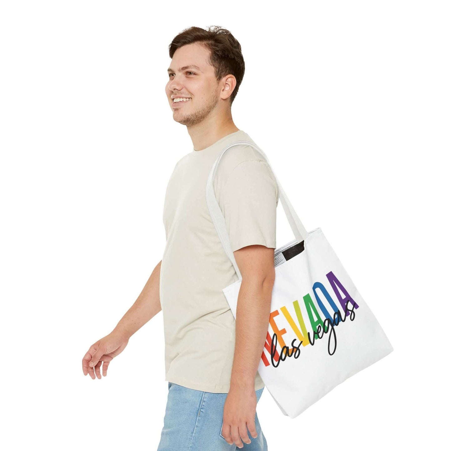 Pride Las Vegas Nevada Tote, Pride Month Tote, Bisexual Pride Bag, LGBT Tote, Transgender Gift, Lesbian Tote, Equal Rights Bag