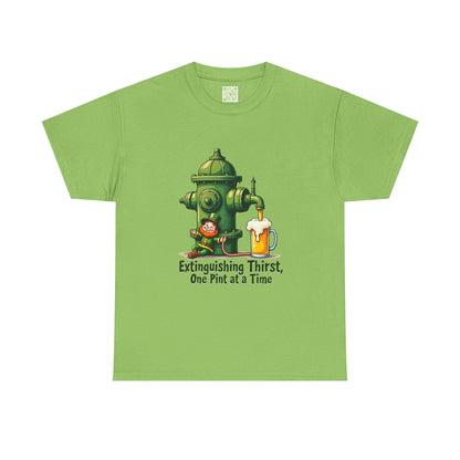 Funny Extinguishing Thirst Unisex Heavy Cotton Tee - Perfect for Pub Lovers, Beer Enthusiasts, Party Goers, Gift, Unisex