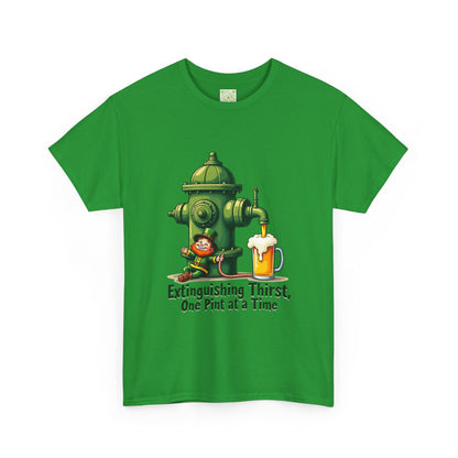 Funny Extinguishing Thirst Unisex Heavy Cotton Tee - Perfect for Pub Lovers, Beer Enthusiasts, Party Goers, Gift, Unisex