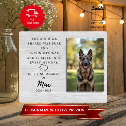 Pet Memorial Gift - Pet Remembrance Gift Memorial - Remembrance Plaque - Vertical