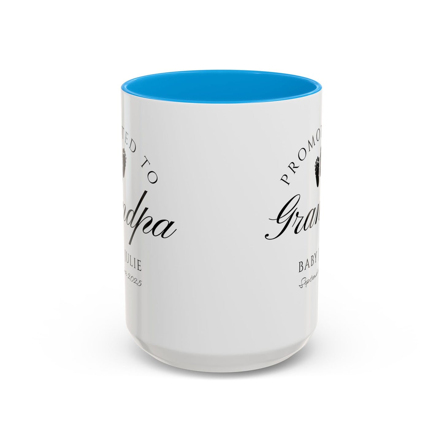 Promoted to Grandpa Mug, Personalized New Grandpa Gift 2025, Custom Baby Announcement Coffee Cup, Pregnancy Reveal for Grandfather, First Grandchild Gift