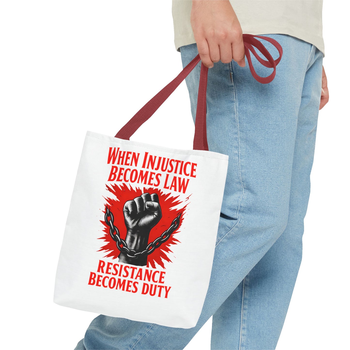 Resistance Duty Tote Bag, Political Protest Tote, Graphic Tote Bag, Subtle Anti Trump, Trendy Tote Bag, Injustice Law