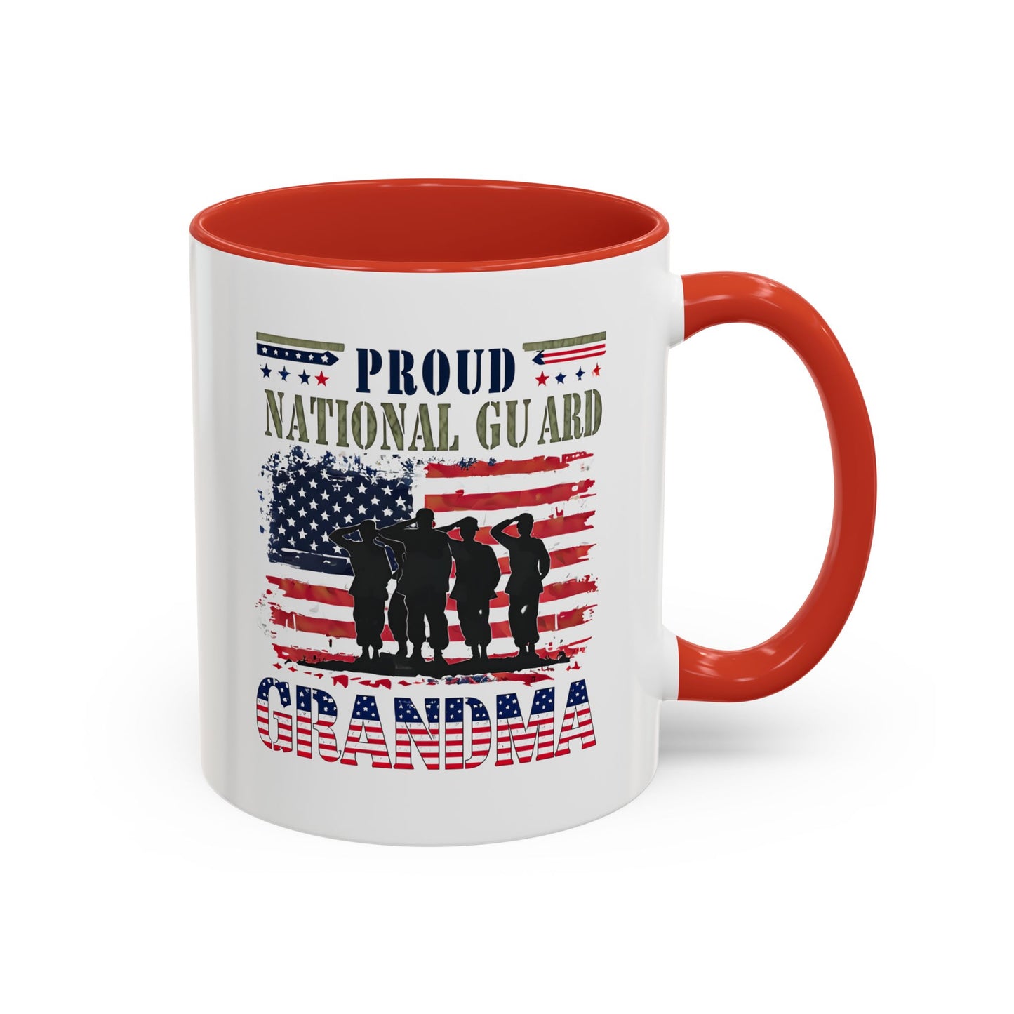 Patriotic National Guard Grandma Mug, Army National Guard, Gift for Heroes, Veteran Appreciation, Military Family Gift