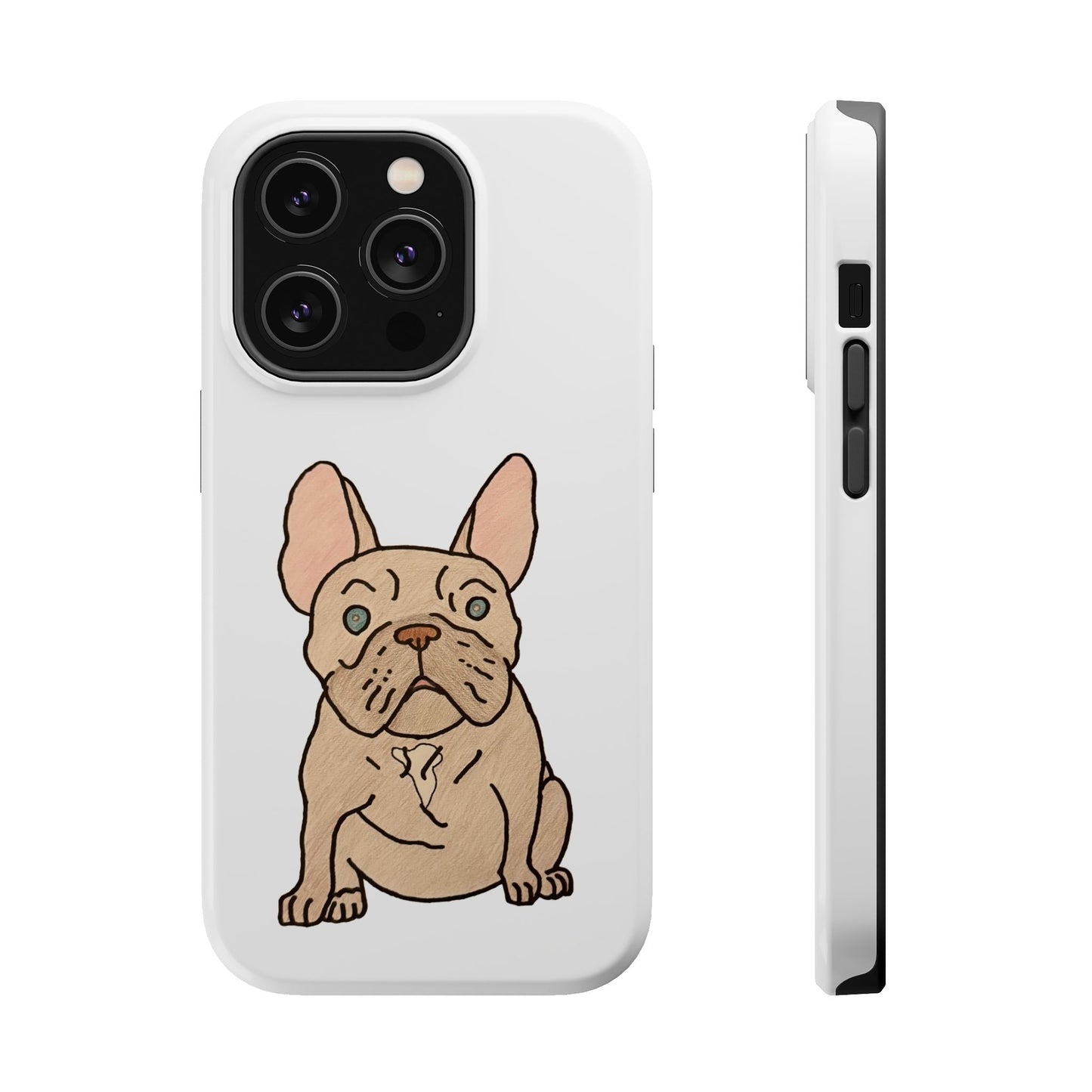 French Bulldog Magnetic Tough Case, Cute Pet Phone Cover, Dog Lover Gift, MagSafe Phone Protector, Unique Phone Accessory