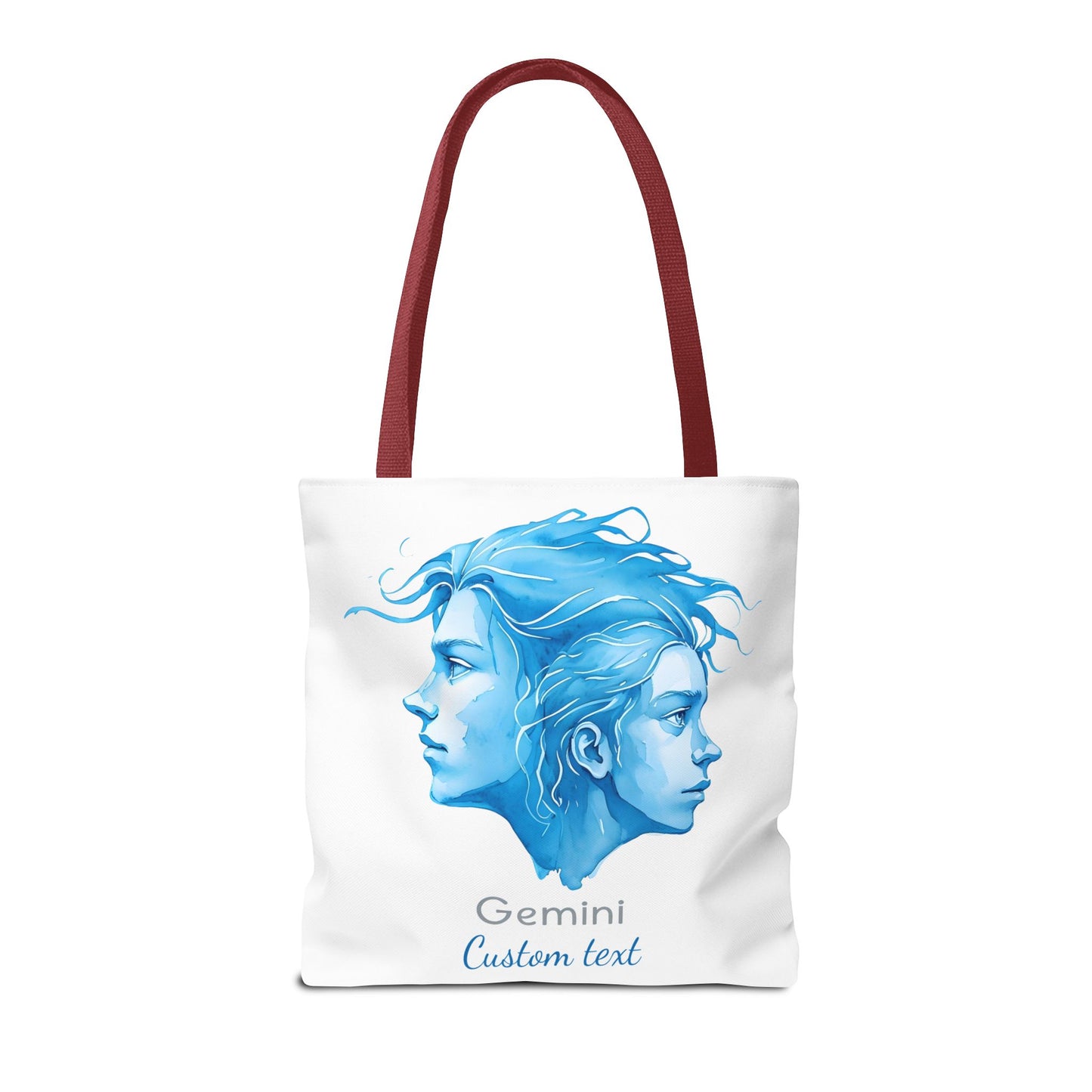 Gemini Zodiac Personalized Tote Bag, Astrology Lover Gift, Artistic Tote Bag, Gemini Birthday Gift, Trendy Tote