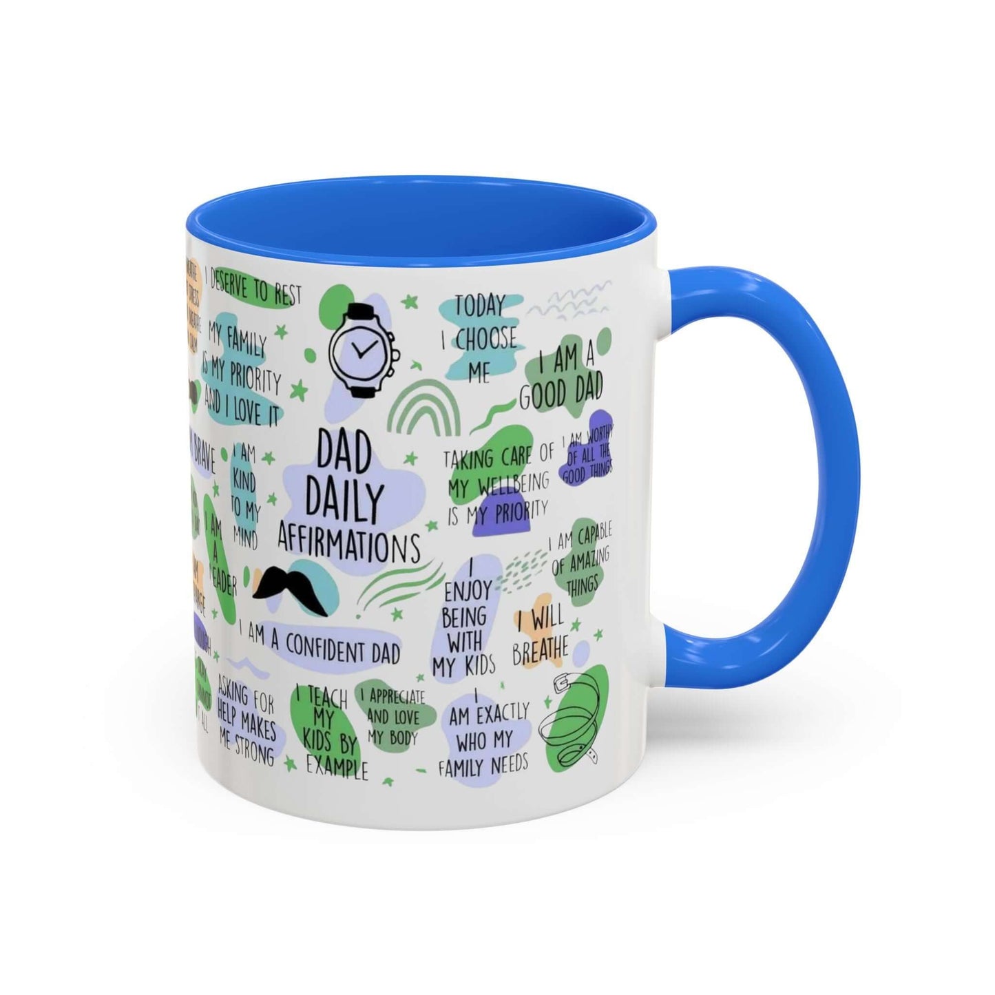 Dad Affirmations Multi Color Mug