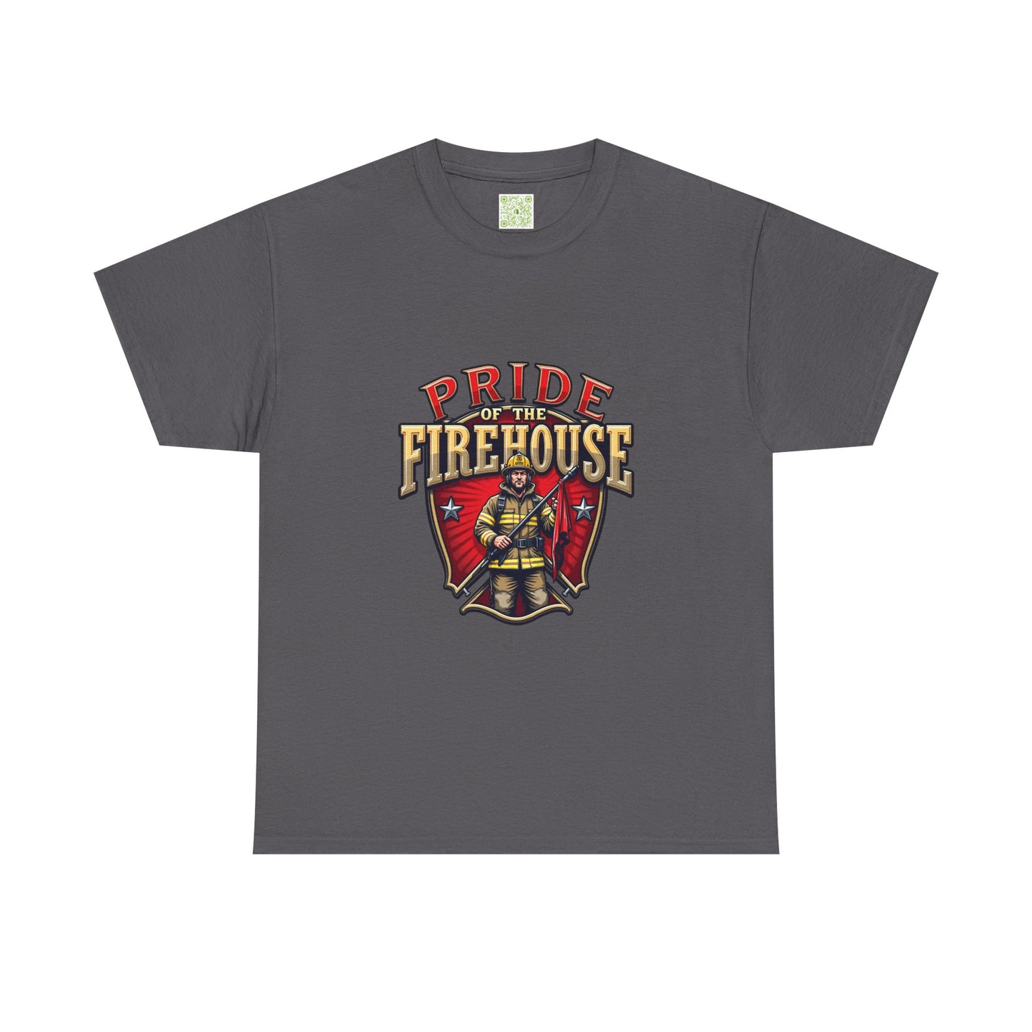 Fireman Shirt Pride of the Firehouse, Firewoman Tee, Firefighter Shirt, First Responder Gift, Fire Rescue, Thin Red Line