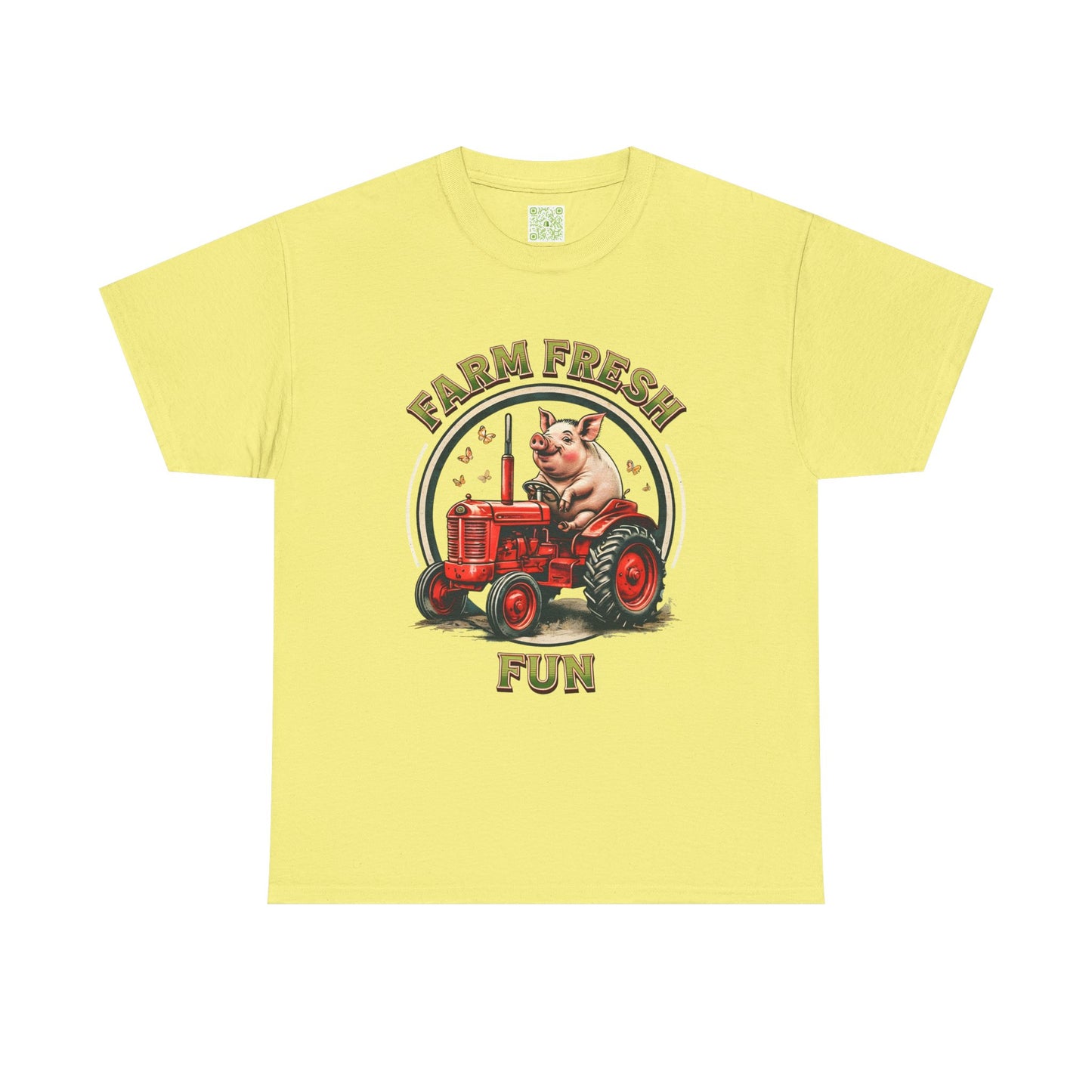 Potbelly Pig Farm Fresh Fun T-Shirt, Vintage Farmhouse Tee, Retro Pig Tractor Shirt, Animal Lover Gift, Country Life Apparel