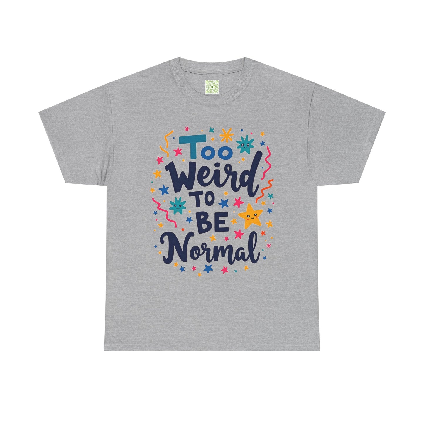 Enneagram 4 Too Weird to be Normal Tee, Unisex Cotton Tshirt, Enneagram Apparel, Statement Graphic Tee, Enneagram Merch