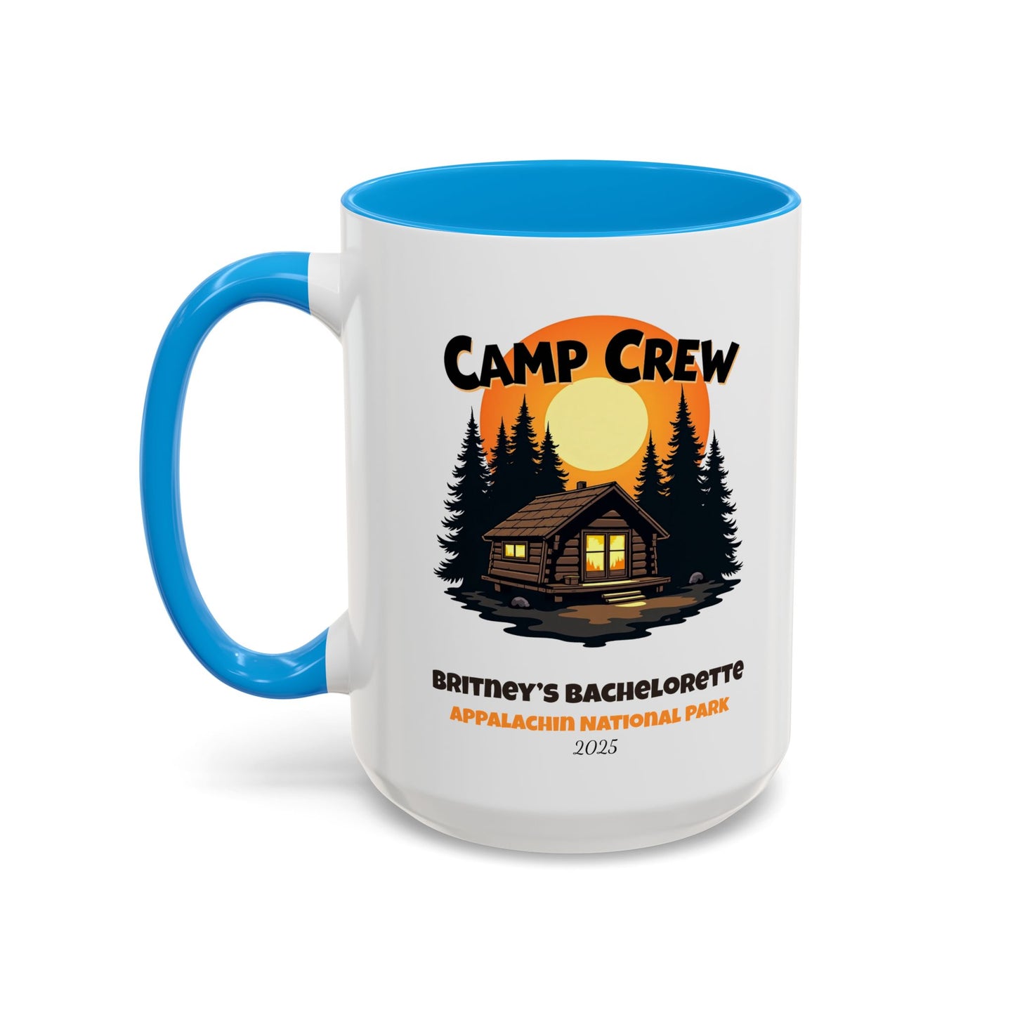 Camp Crew Accent Coffee Mug, Hen Party Favors, Camp Bachelorette, Bachelorette Cup, Girls Trip Gifts, Bride Tribe