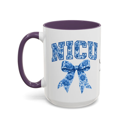 NICU Nurse Chinoiserie Accent Coffee Mug, Nurse Retirement Mug, NICU Nurse Mug, New Job Gift, Mug For NICU Nurse
