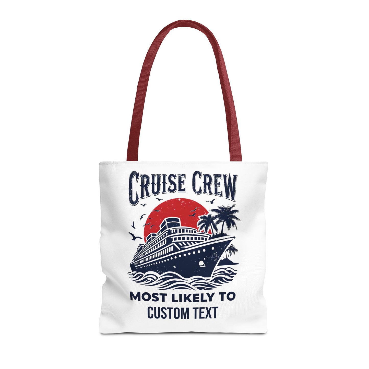 Cruise Crew Tote Bag, Most Likely To Design, Personalized Cruise Gift, Vacation Tote Bag, Family Cruise 2025, Friends Vacation