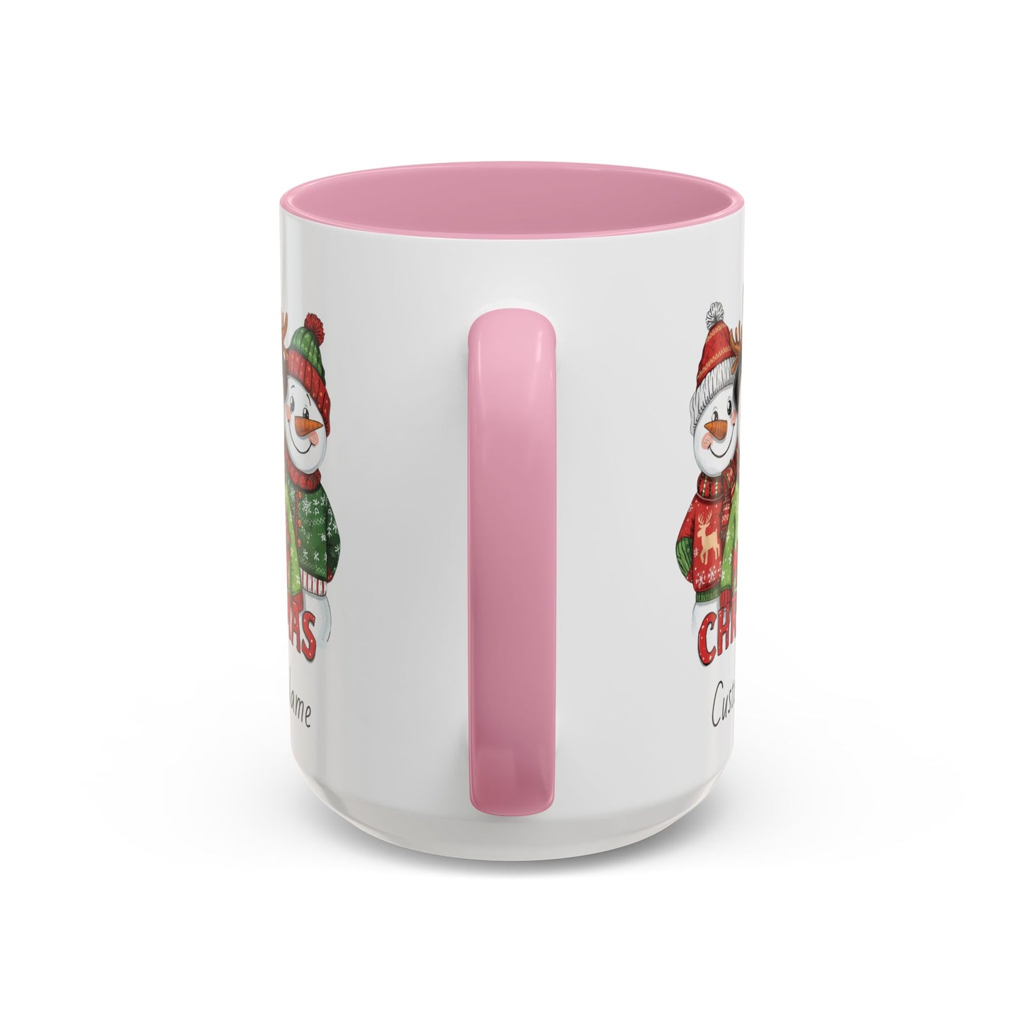 Cheerful Christmas Snowman Mug, Snowman Coffee Mug, Cute Christmas Mug, Snowman Gift for Her, Gift for Neighbors