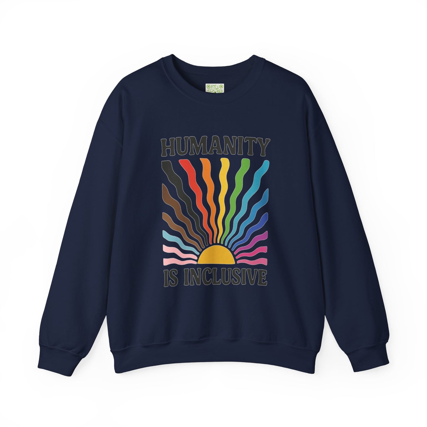 Pride Month Crewneck Sweatshirt, Humanity is Inclusive, LGBT Shirt, Lesbian Pride, Bisexual, Transgender, Equal Rights, pridemonth