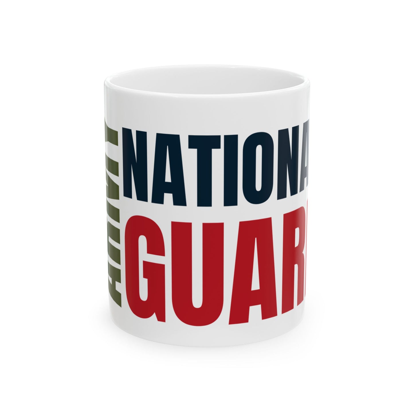 Army National Guard Coffee Mug, Patriotic Ceramic Mug, National Guard Coffee Cup, Military Gift for Veterans, Holiday Celebration Drinkware
