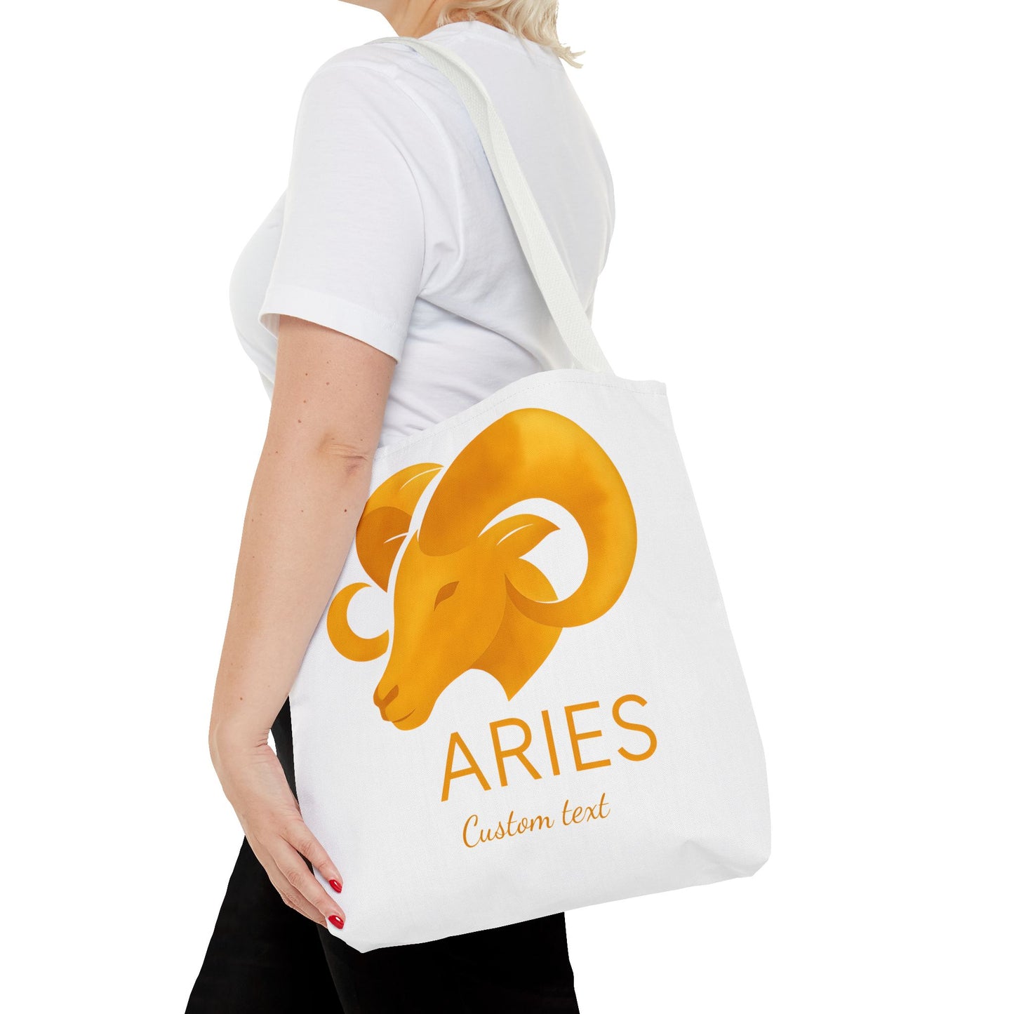 Aries Zodiac Personalized Tote Bag, Artistic Tote Bag, Astrology Bag, Unique Tote Bag, Aries Birthday Gift