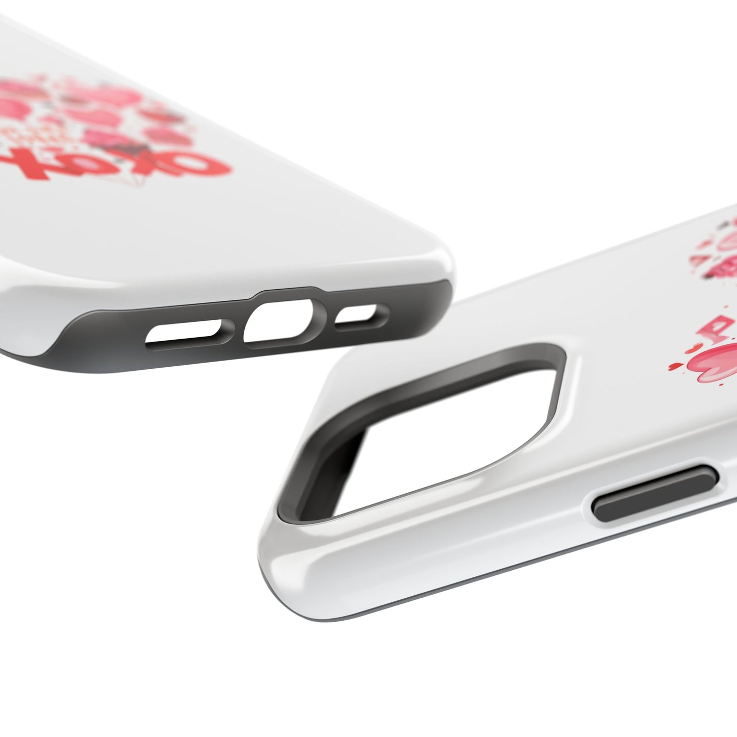 Valentine's Day Magnetic Tough Cases, Cute Phone Cover, Gift for Her, Love Heart Design, Personalizable Tech Accessory