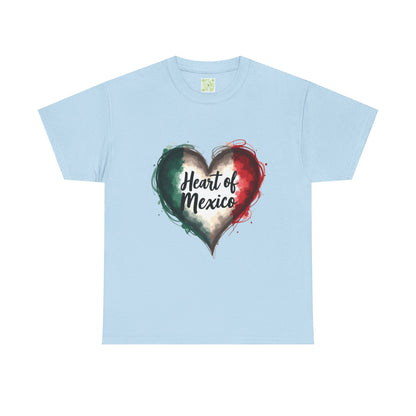 Viva la Vida Heart of Mexico Tee, Unisex Cotton Tee, Celebrate Mexican Heritage, Cinco de Mayo, Gift for Culture Lovers, Mexican Pride Tee