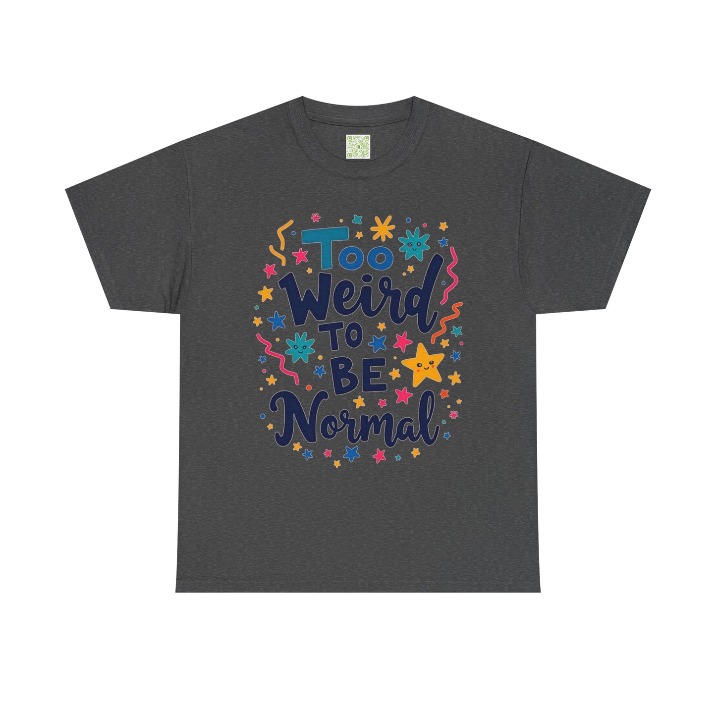 Enneagram 4 Too Weird to be Normal Tee, Unisex Cotton Tshirt, Enneagram Apparel, Statement Graphic Tee, Enneagram Merch