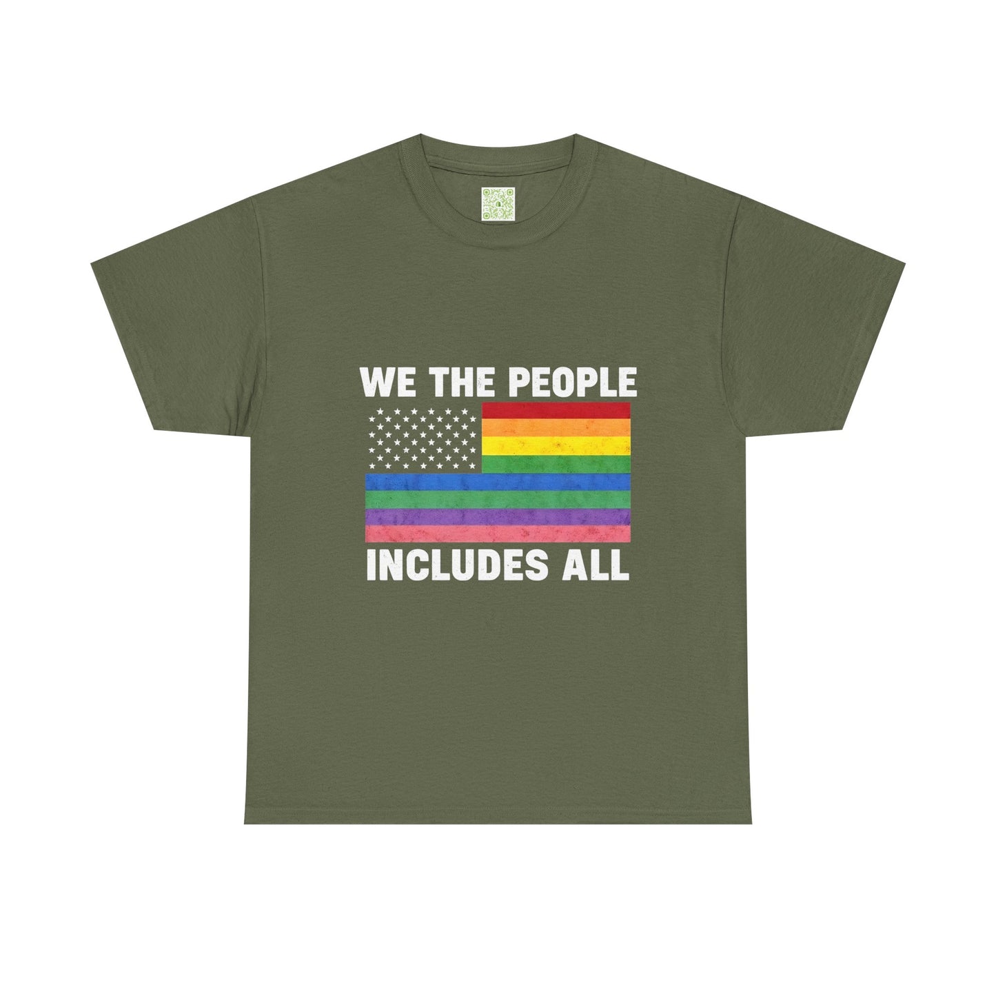 Inclusivity Pride Unisex Cotton Tee, We The People Pride Flag, Pride Month Tee, Queer Shirt, LGBT Shirt, Equal Rights