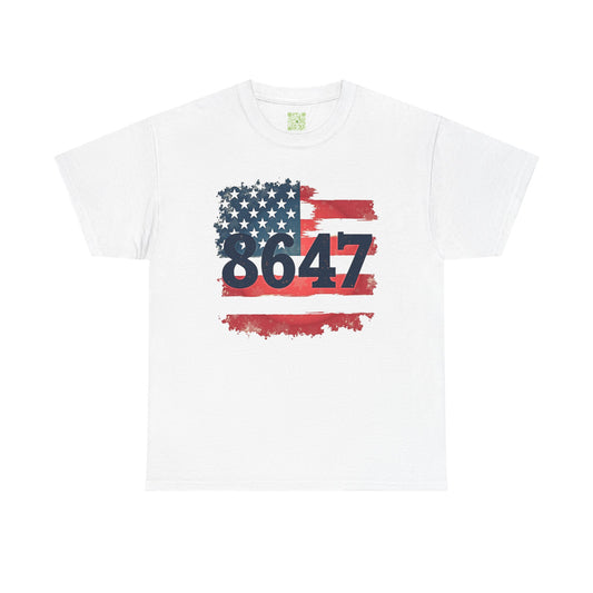 US Flag 8657 Patriotic Cotton Tee, 8647 Shirt, Resist Project 2025, Unisex Tee, Outdoor Adventures, Streetwear, Gift For Him, Gift For Her
