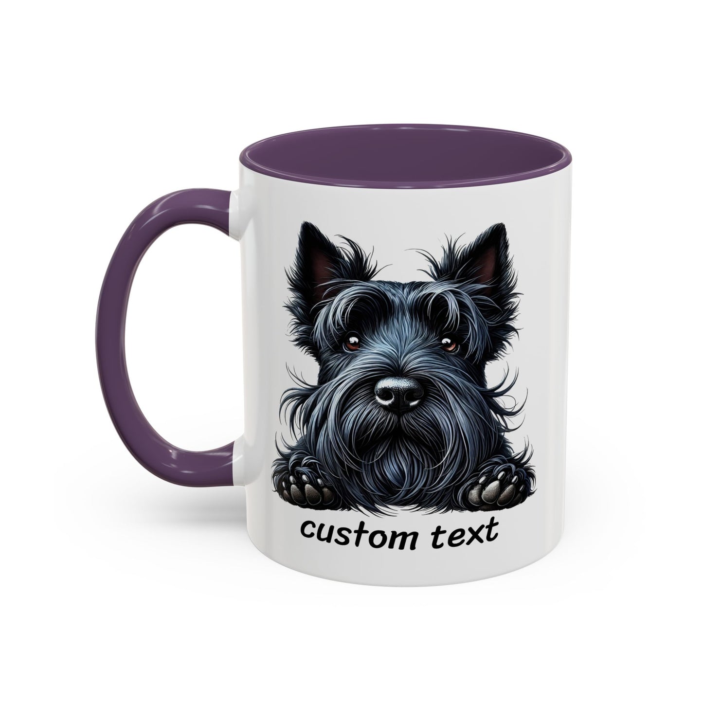 Funny Dog Lover Scottish Terrier Accent Mug - "Dog is Friendly, I am Not"