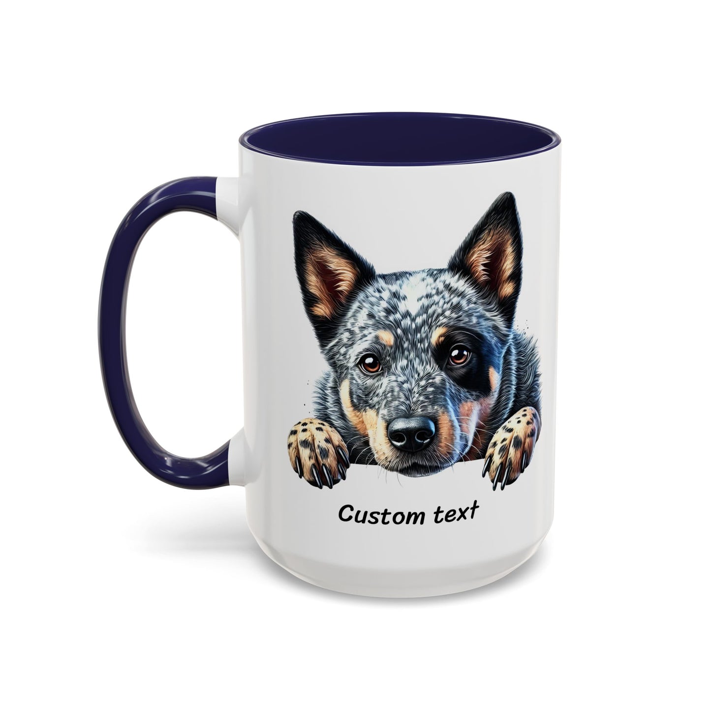 Funny Dog Lover Australian Cattle Dog Accent Mug, Sassy Coffee Cup with Dog is Friendly, I am Not Quote, Perfect Gift for Dog Moms