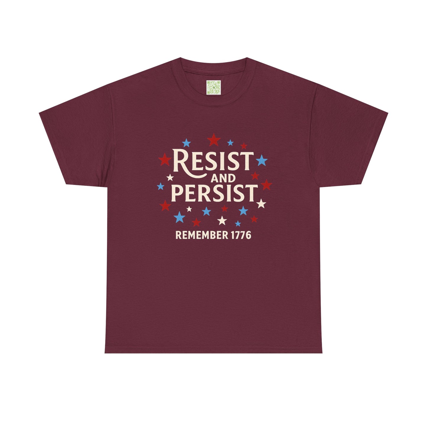 Resist and Persist Tee, Unisex Cotton, Fourth of July Shirt, Memorial Day Shirt, Patriotic Shirt, Freedom Shirt, USA Flag Tee