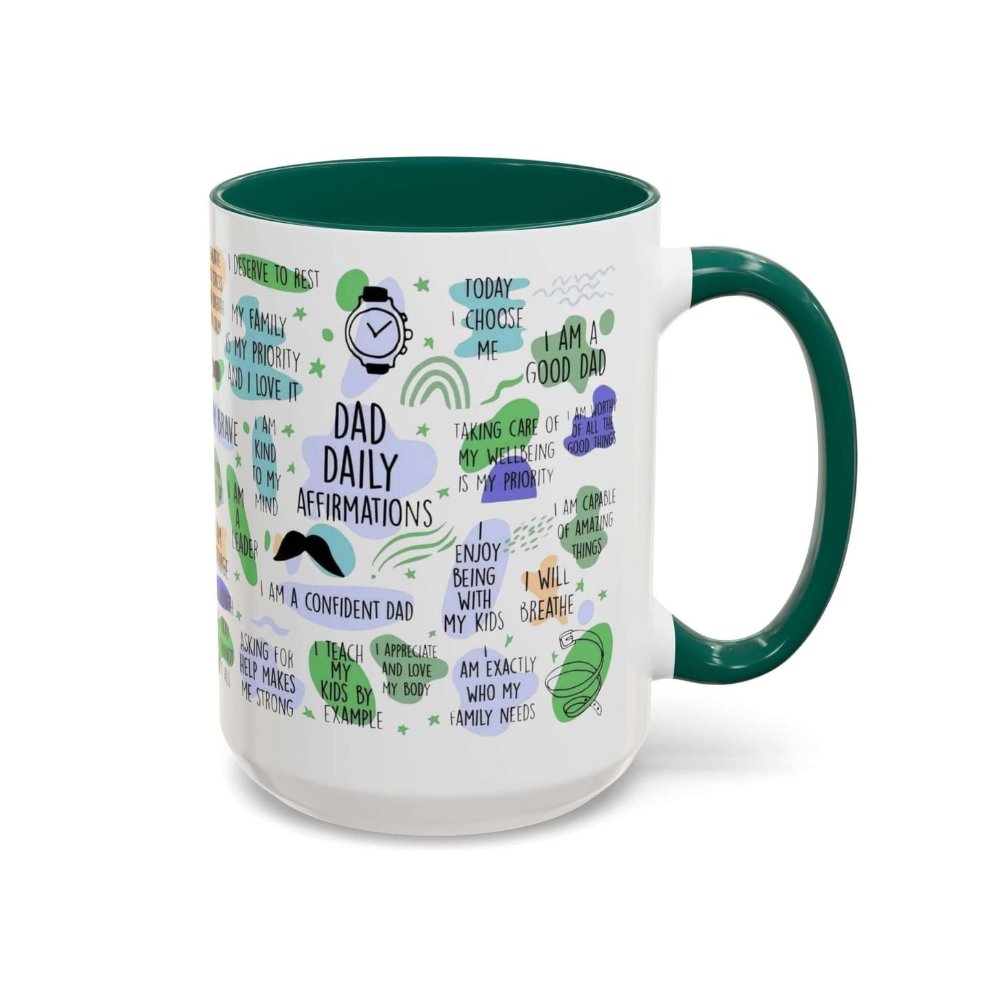 Dad Affirmations Multi Color Mug