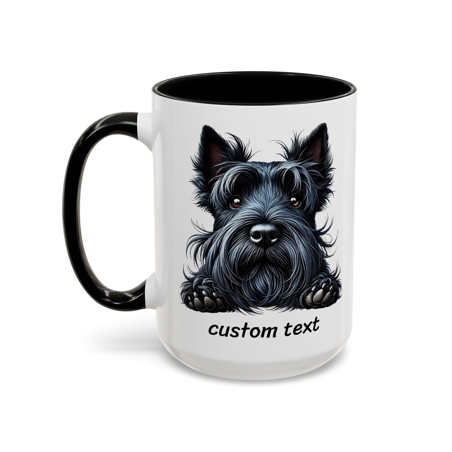 Funny Dog Lover Scottish Terrier Accent Mug - "Dog is Friendly, I am Not"