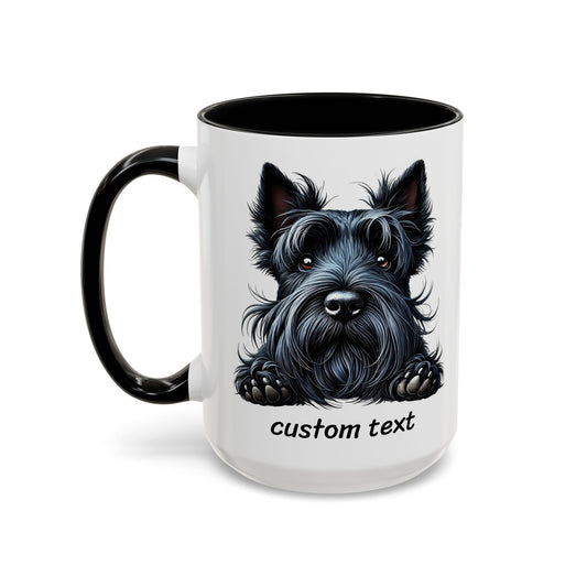Funny Dog Lover Scottish Terrier Accent Mug - "Dog is Friendly, I am Not"