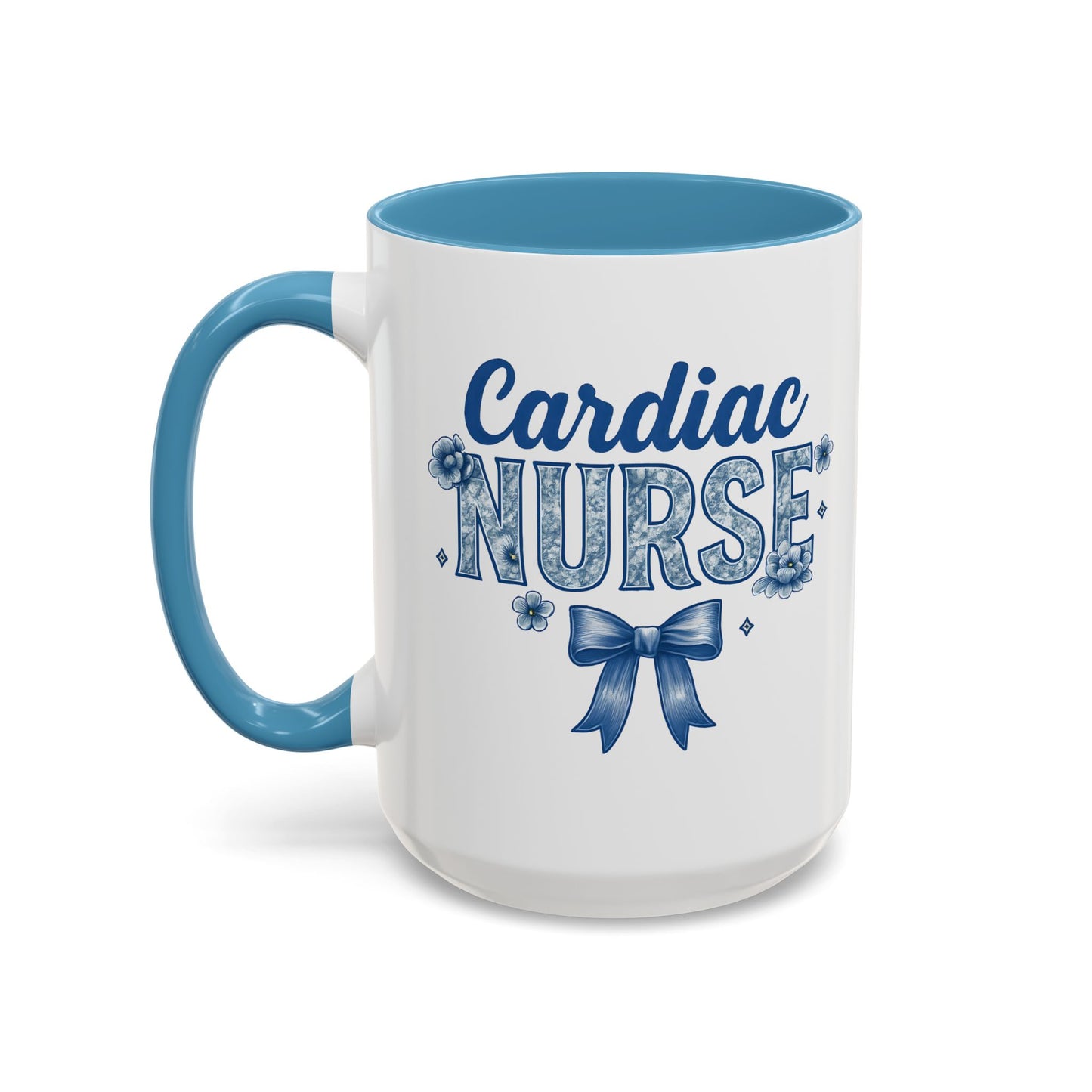 Chinoiserie Nurse Mug, Cardiac Nurse Mug, Cardiac ICU Mug, CVICU Nurse Mug, Cardiology Nurse Gift, Nurse Team Mug