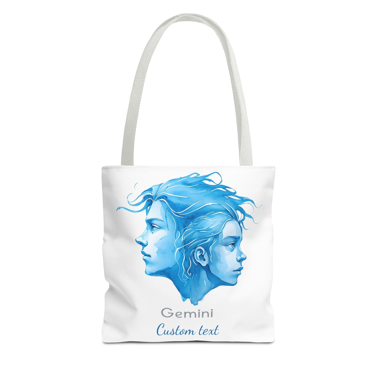 Gemini Zodiac Personalized Tote Bag, Astrology Lover Gift, Artistic Tote Bag, Gemini Birthday Gift, Trendy Tote
