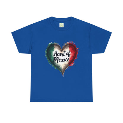 Viva la Vida Heart of Mexico Tee, Unisex Cotton Tee, Celebrate Mexican Heritage, Cinco de Mayo, Gift for Culture Lovers, Mexican Pride Tee